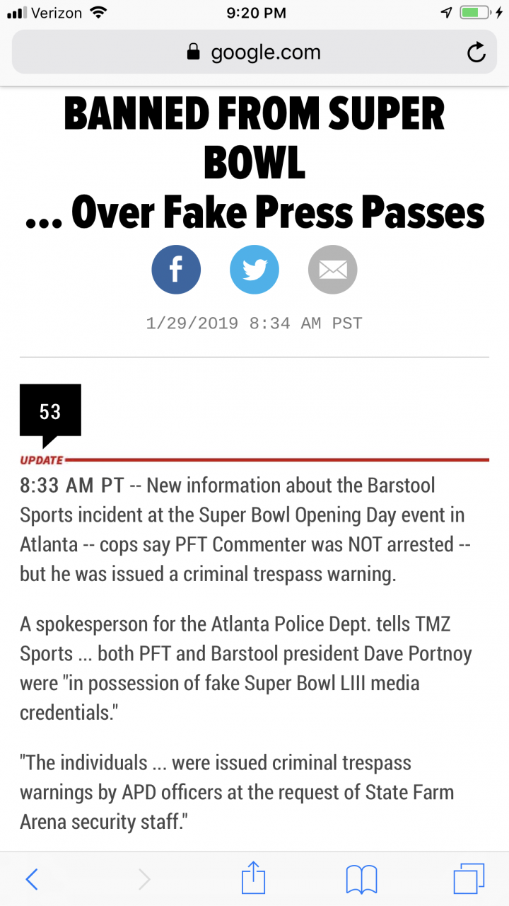 Barstool Sports Founder Dave Portnoy Kicked Out Of Super Bowl LIII - CBS  Boston