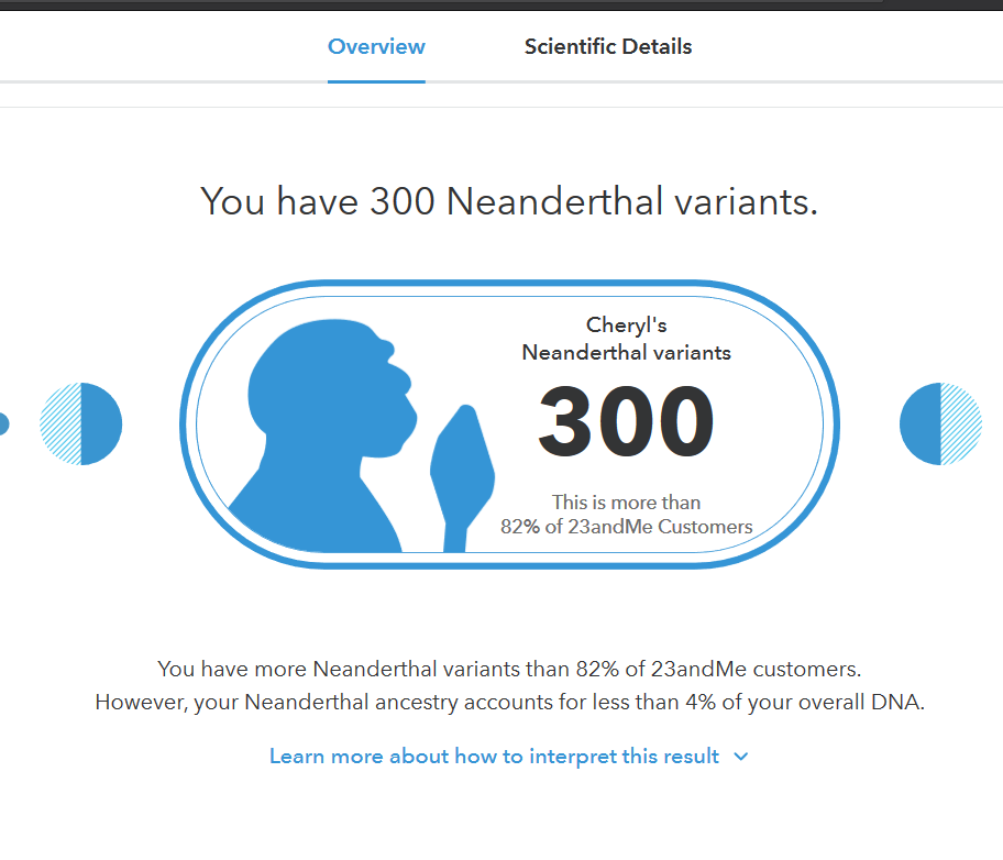 Neanderthal dna test. 23andme Haplogroup Result.