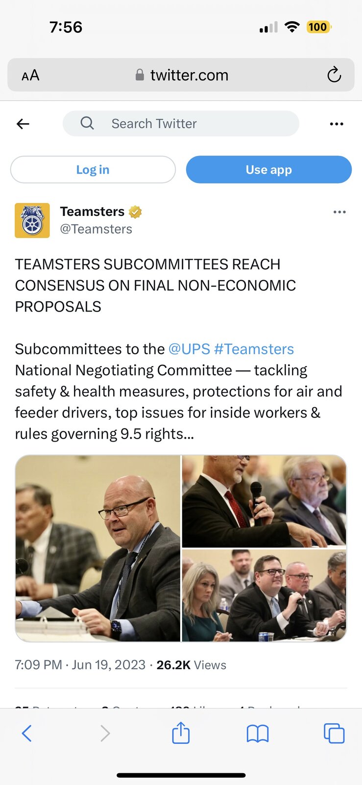 Teamsters on Twitter TEAMSTERS SUBCOMMITTEES REACH CONSENSUS ON FINAL NON-ECONOMIC PROPOSALS S...jpg