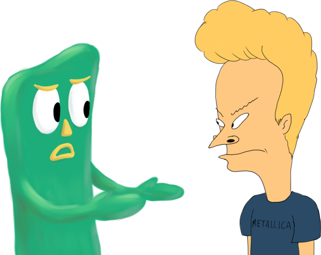 gumby_and_beavis_by_c0l0ss4l_st1nk3r-d67de30.png