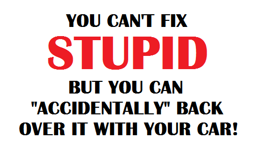 How can i fix. Stupid. Can you cant. You cant Fix that. You can //not// Fix that.